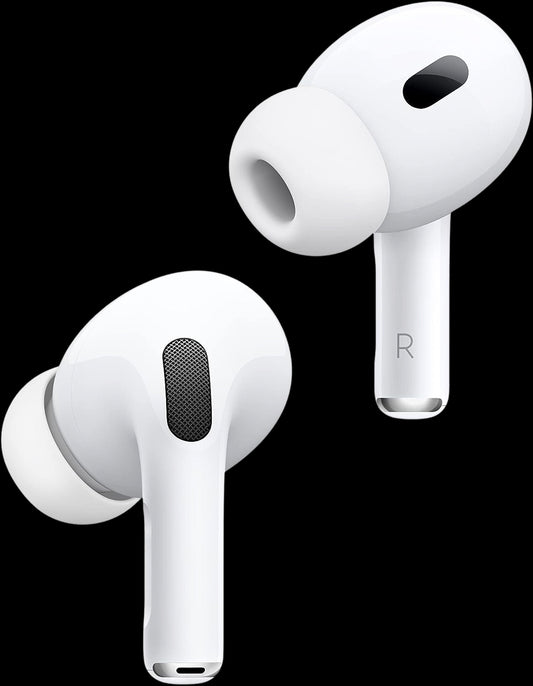 Airpods Pro (2nd Generation) Wireless Earbuds With Active Noise Cancellation, A Higher Level Touch Of Control Personalized Audio With Four Pairs Of Silicone Tips And USB-Type C Charging Case.